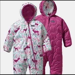 Patagonia Reversible Bunting Snowsuit, Size 12-18 months, toddler girl.